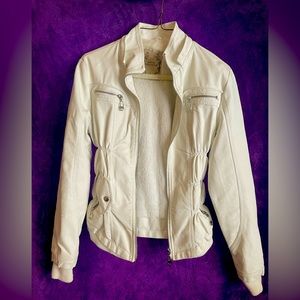White leather jacket (Small)